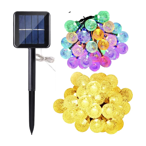 Luces LED Solares Decorativas para Navidad, Terraza y Jardín