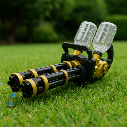 Ametralladora Gatling de Hidrogel LED Doble Barril