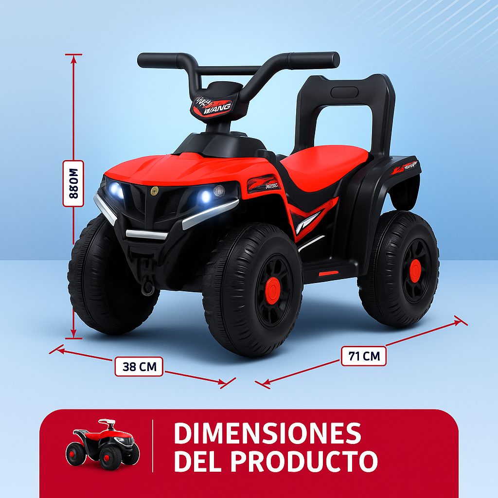 Cuatrimoto Eléctrica Infantil 6,4V con Luces y Sonidos BLACK FRIDAY