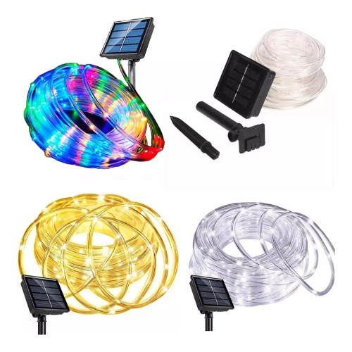 Luces LED Solares Decorativas para Navidad, Terraza y Jardín