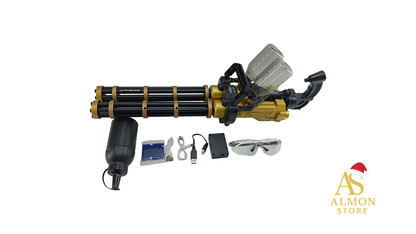 Ametralladora Gatling de Hidrogel LED Doble Barril