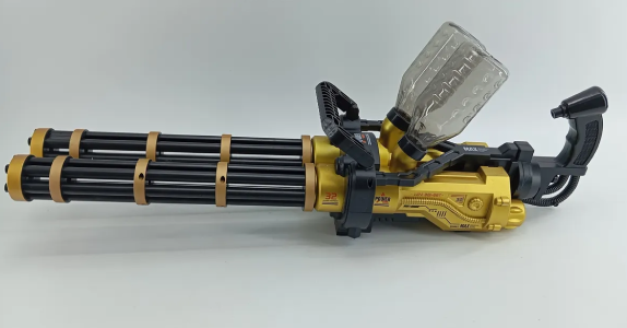 Ametralladora Gatling de Hidrogel LED Doble Barril