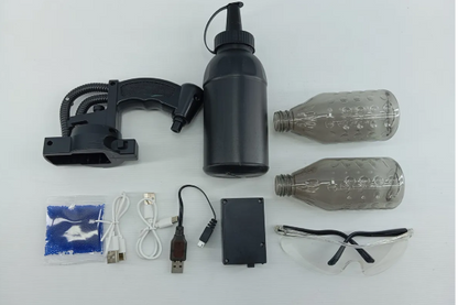 Ametralladora Gatling de Hidrogel LED Doble Barril