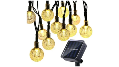 Luces LED Solares Decorativas para Navidad, Terraza y Jardín
