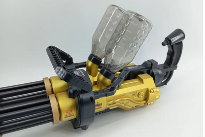 Ametralladora Gatling de Hidrogel LED Doble Barril